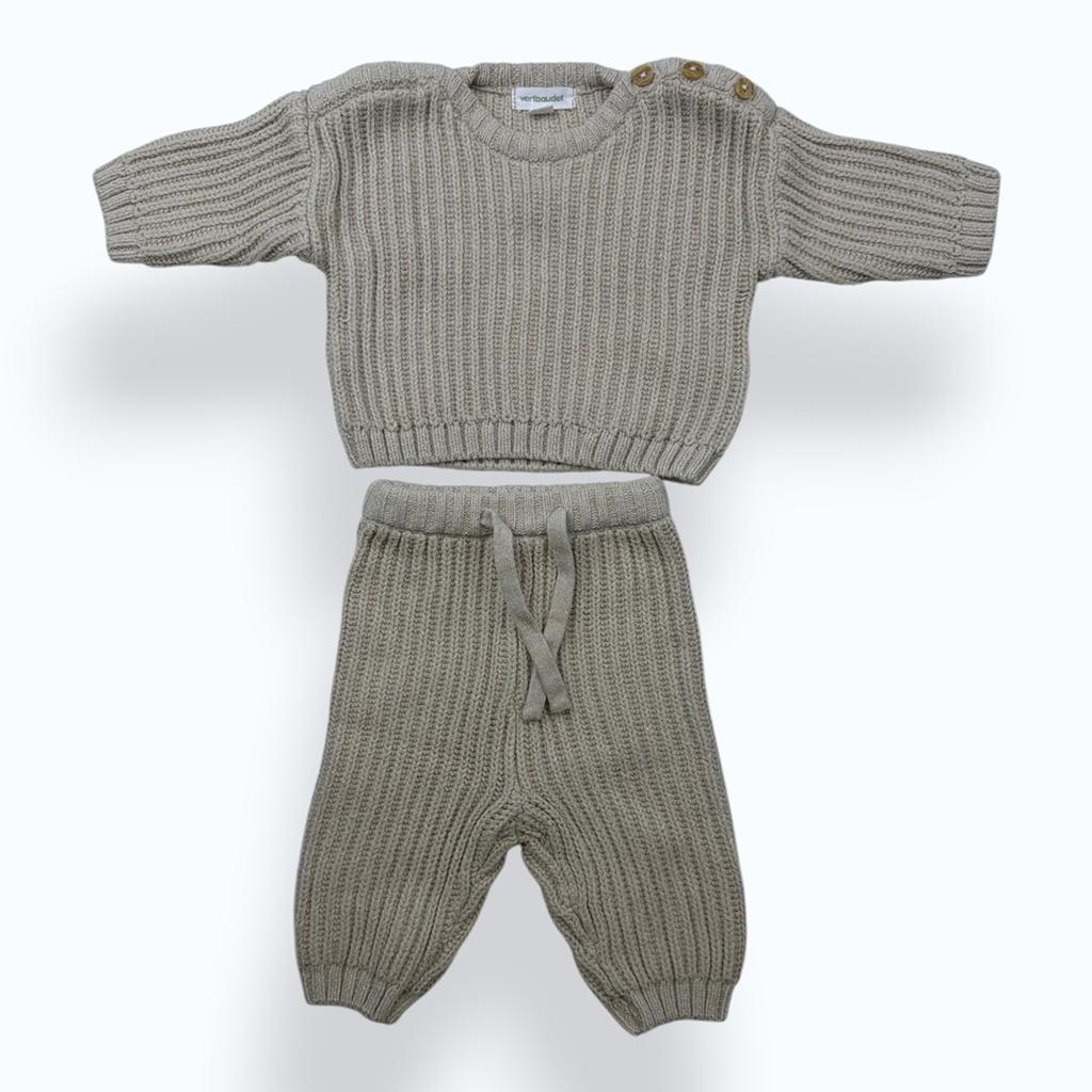 Ensemble Vertbaudet - Naissance - Beige - État : Excellent