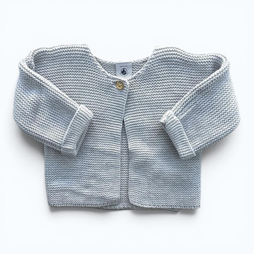 Gilet Petit Bateau - 6 Mois - Gris - État : Excellent