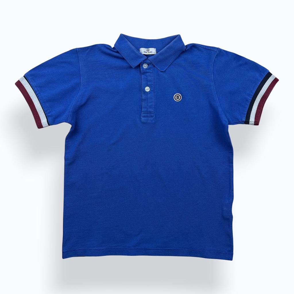 Polo Serge Blanco - 10 ans - Bleu - État : Excellent