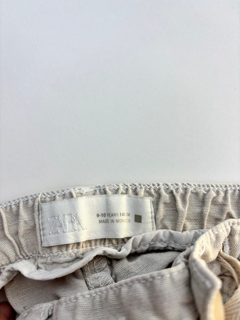Pantalon Zara - 10 ans / 140 cm - Crème - État : Excellent
