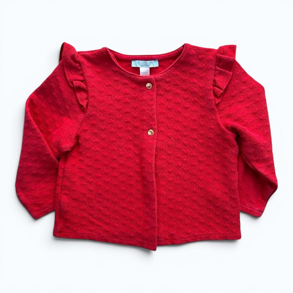 Gilet Obaïbi - 18-24 mois - Rouge - État : Excellent
