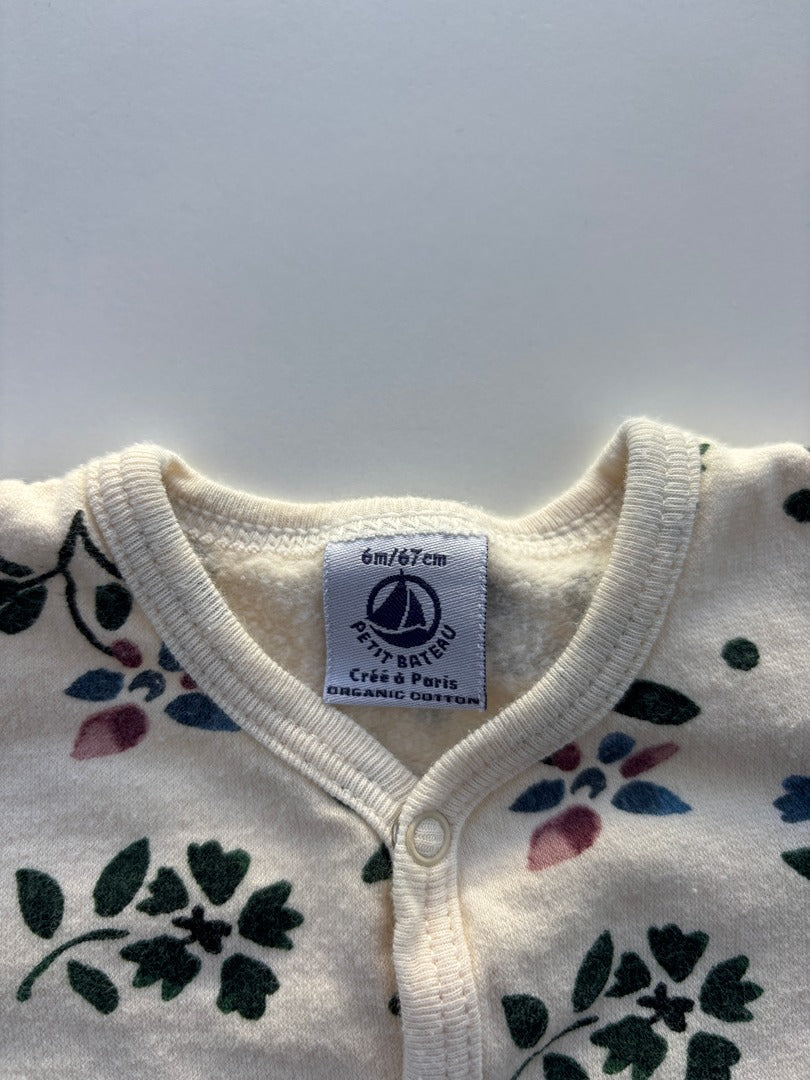 Pyjama Petit Bateau - 6 mois - Crème - État : Excellent