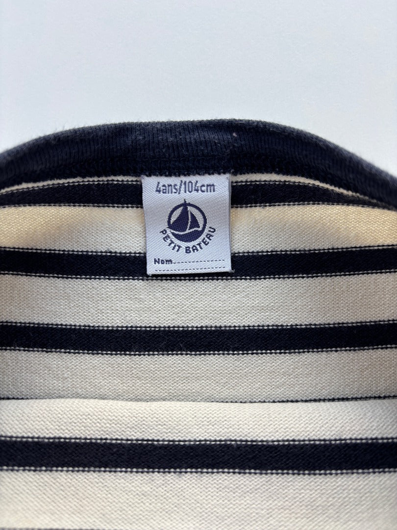 Marinière Petit Bateau - 4 ans - Marine - État : Excellent