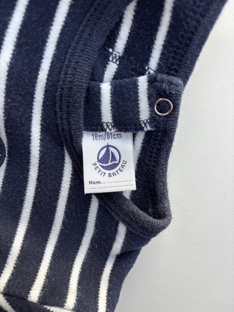 Pyjama Petit Bateau - 18 mois - Marine - État : Excellent