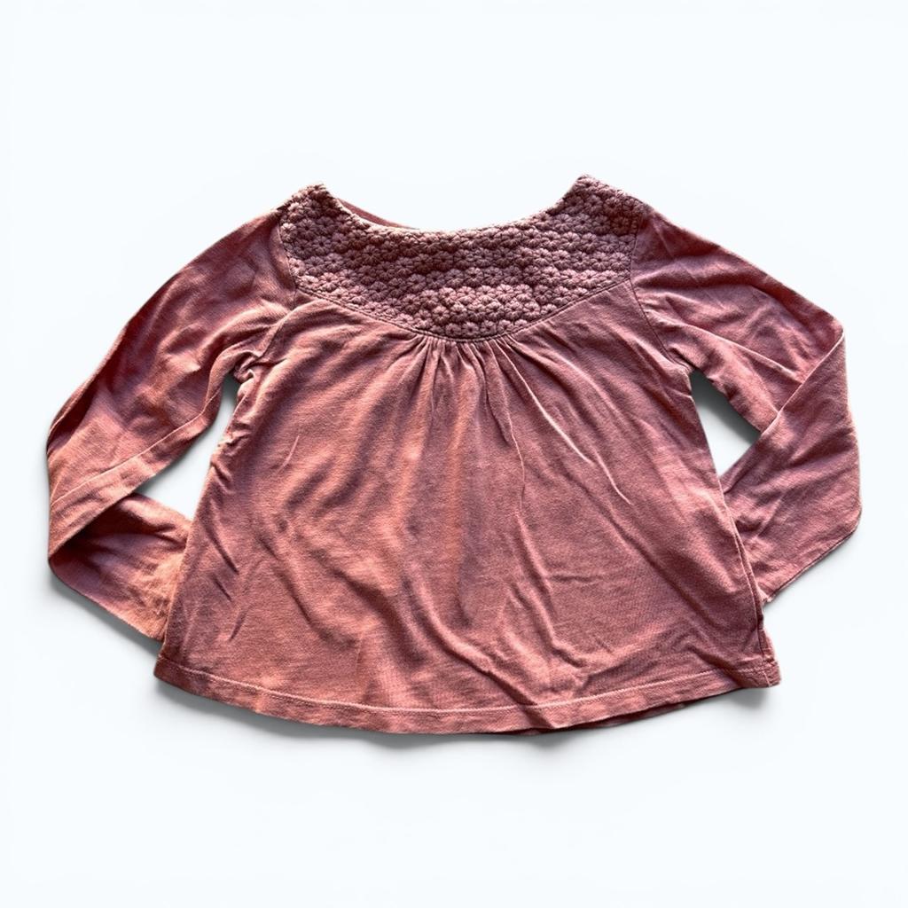 T-shirt manches longues rose Okaidi 3 ans