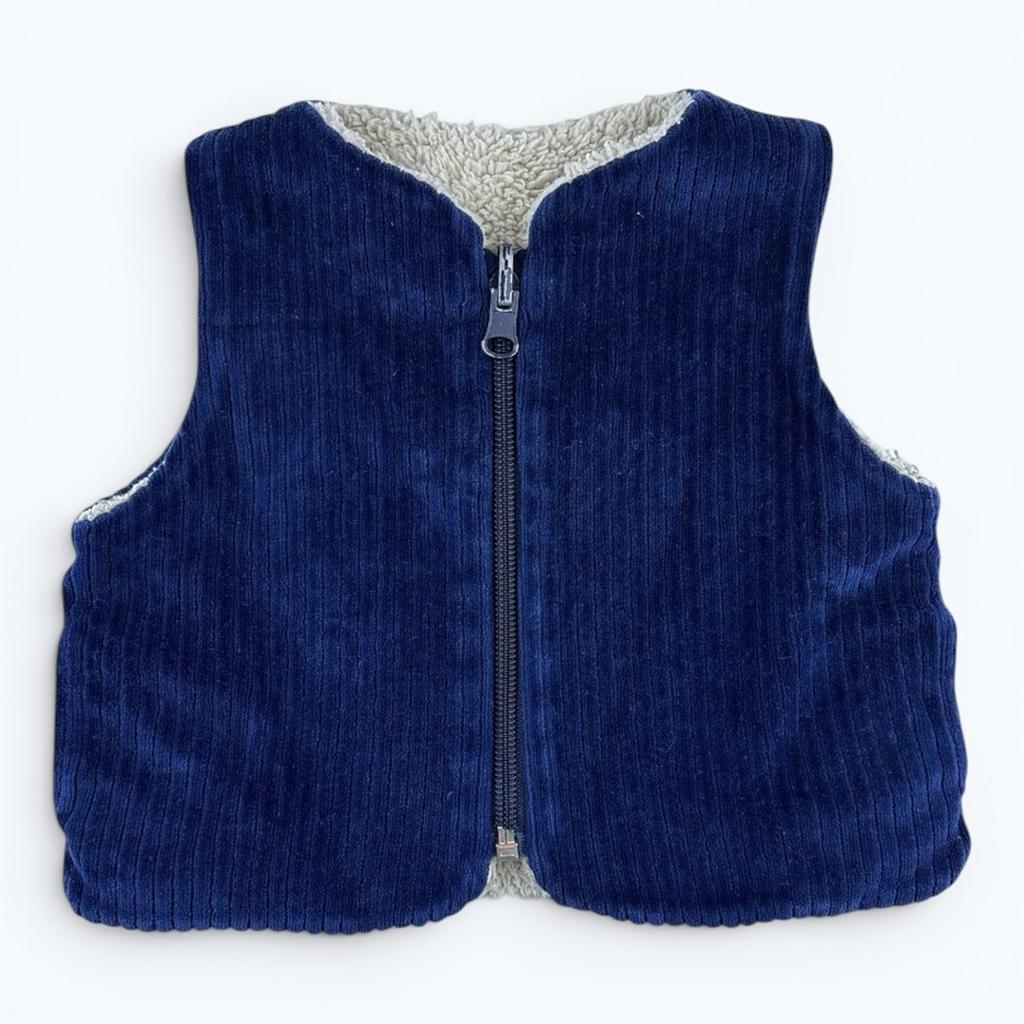 Gilet Sans Manche Arsene Et Les Pipelettes - 18 Mois - Bleu - État : bon état