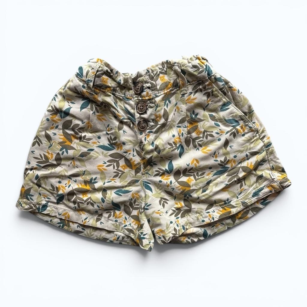 Short Okaïdi - 10 Ans - Crème Et Jaune - État : Excellent