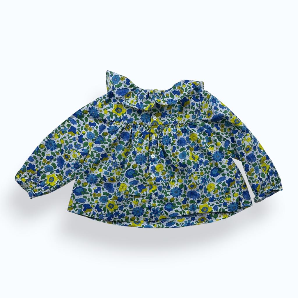 Blouse Jacadi - 18 Mois - Bleu et vert - État : Excellent