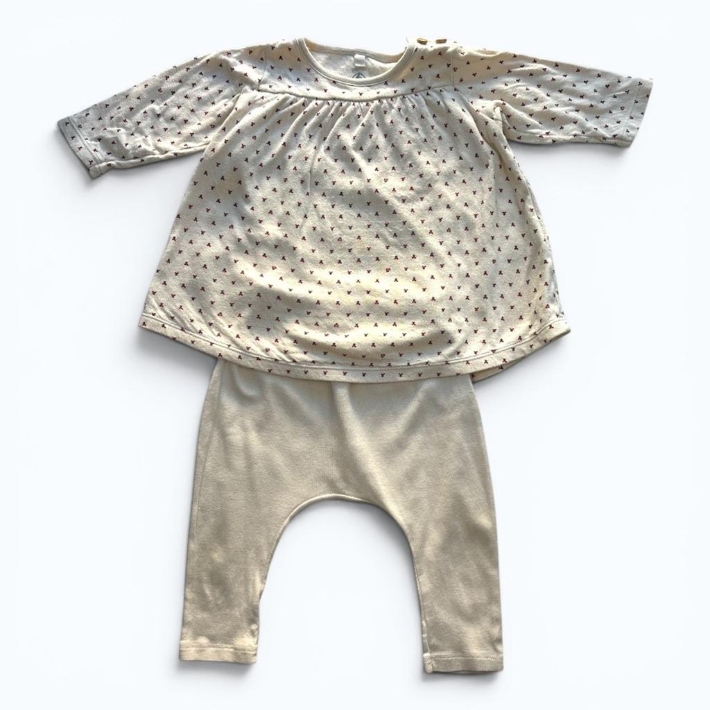 Pyjama Petit Bateau - 12 Mois - Crème - État : Très Bon