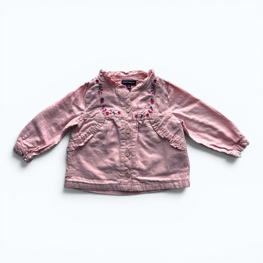 Chemise Sergent Major - 9 mois - Rose - État : Excellent