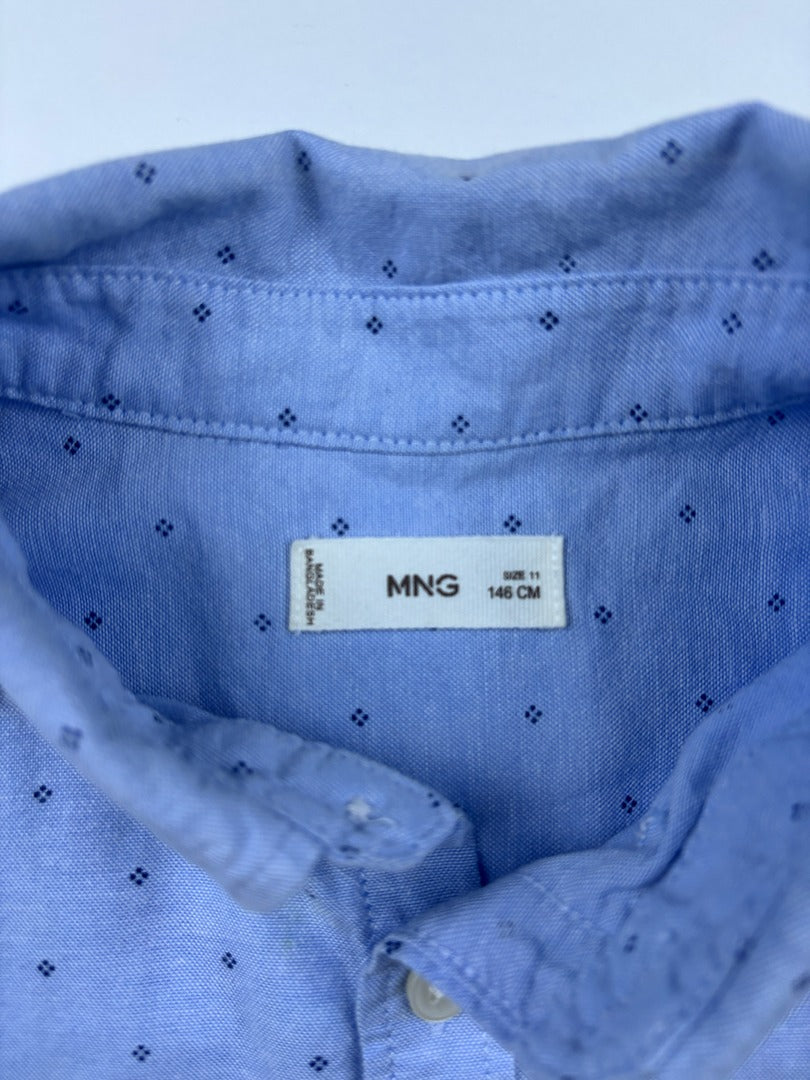 Chemise Mango - 11 Ans - Bleu - État : Excellent