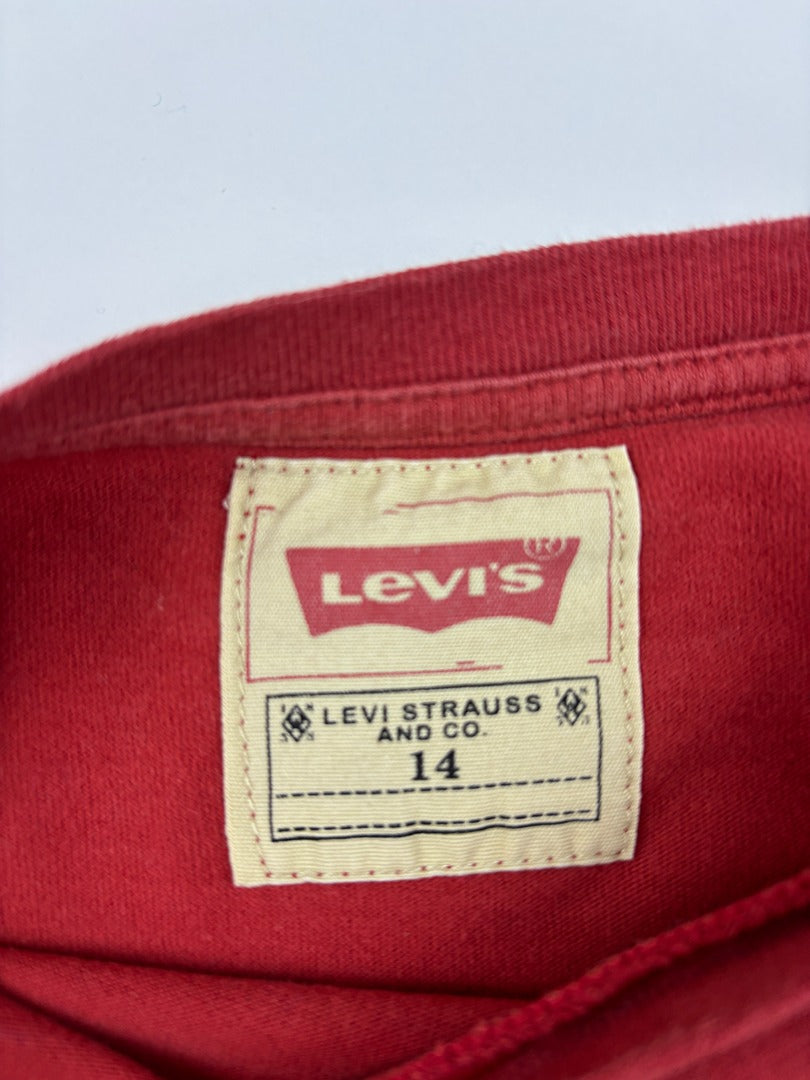 T-shirt manches longues Levi's - 14 ans - Rouge - État : Excellent