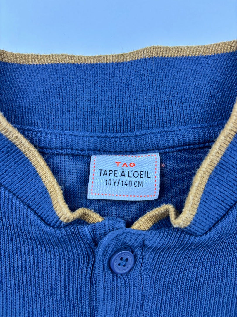 Polo Tape À L'œil - 10 Ans - Bleu - État : Très Bon