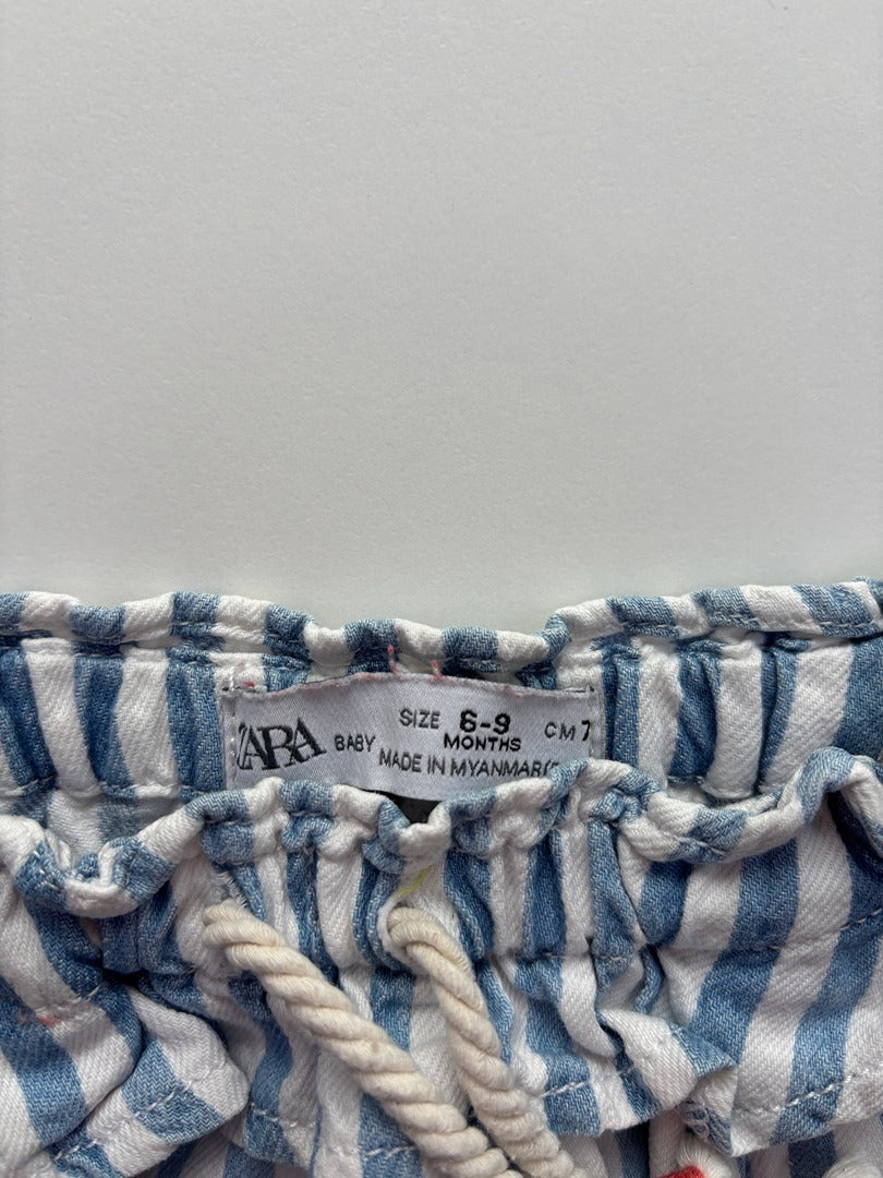 Short Zara -9 mois -74 cm- Bleu - État : Excellent
