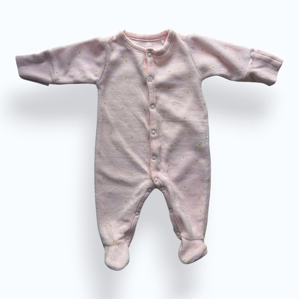 Grenouillère Absorba - Naissance - Rose - État : Excellent