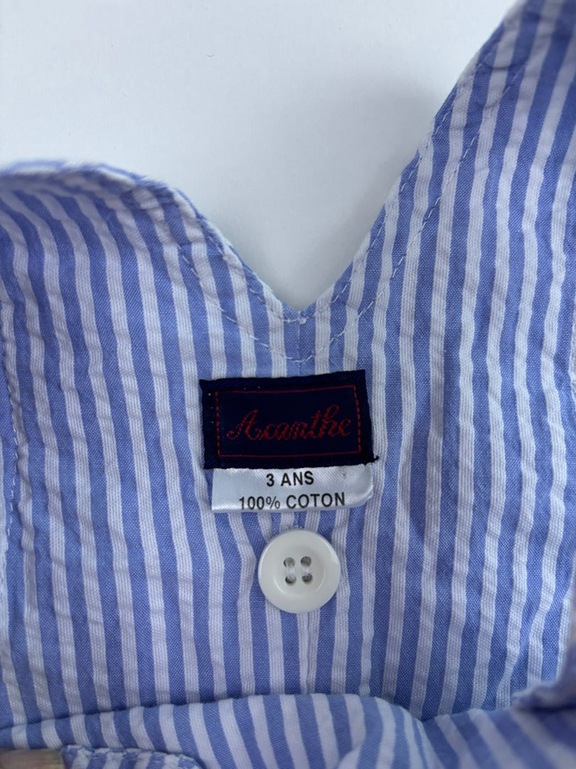 Salopette Acanthe - 3 ans - Bleu - État : Excellent