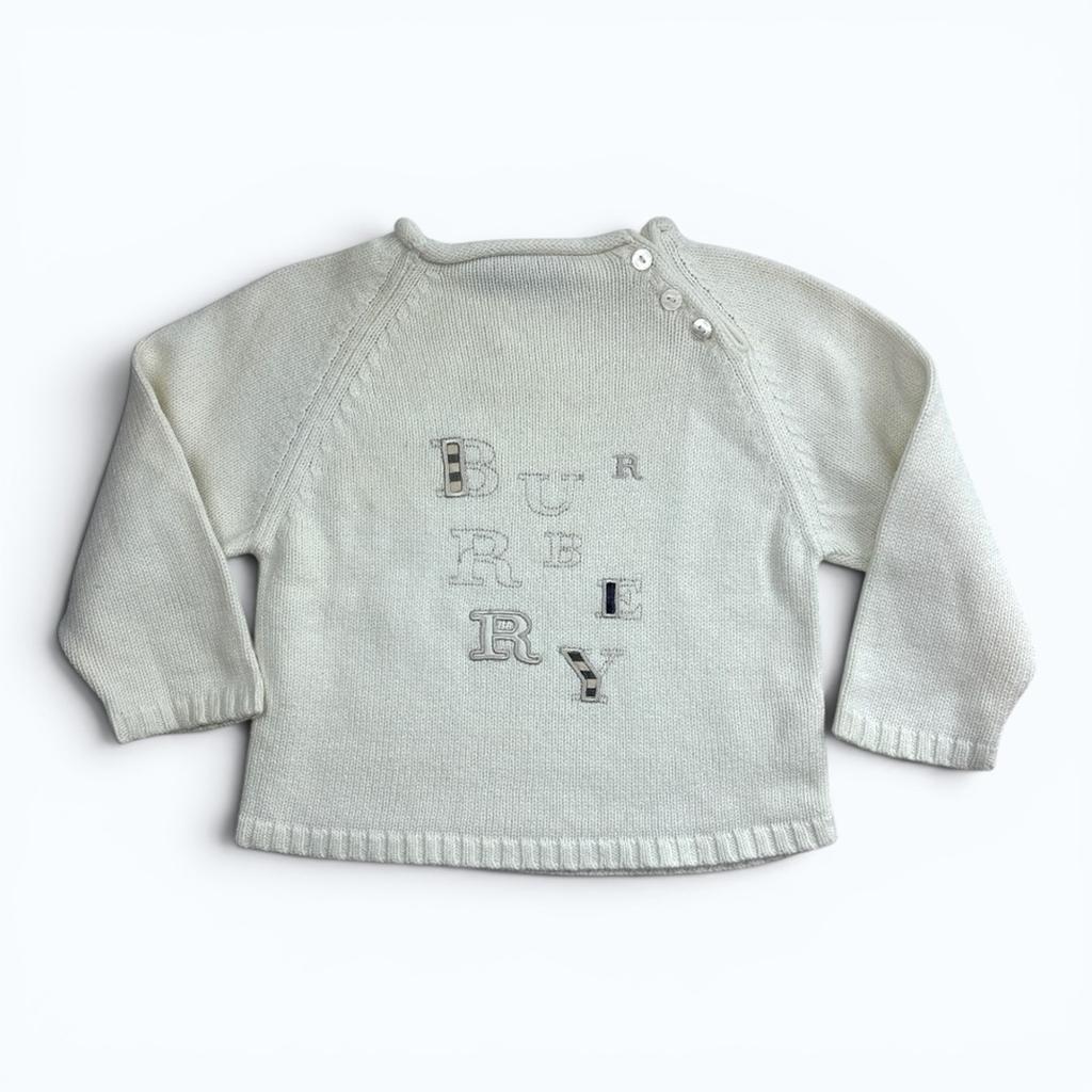 Pull Burberry - 12 Mois - Crème - État : Excellent