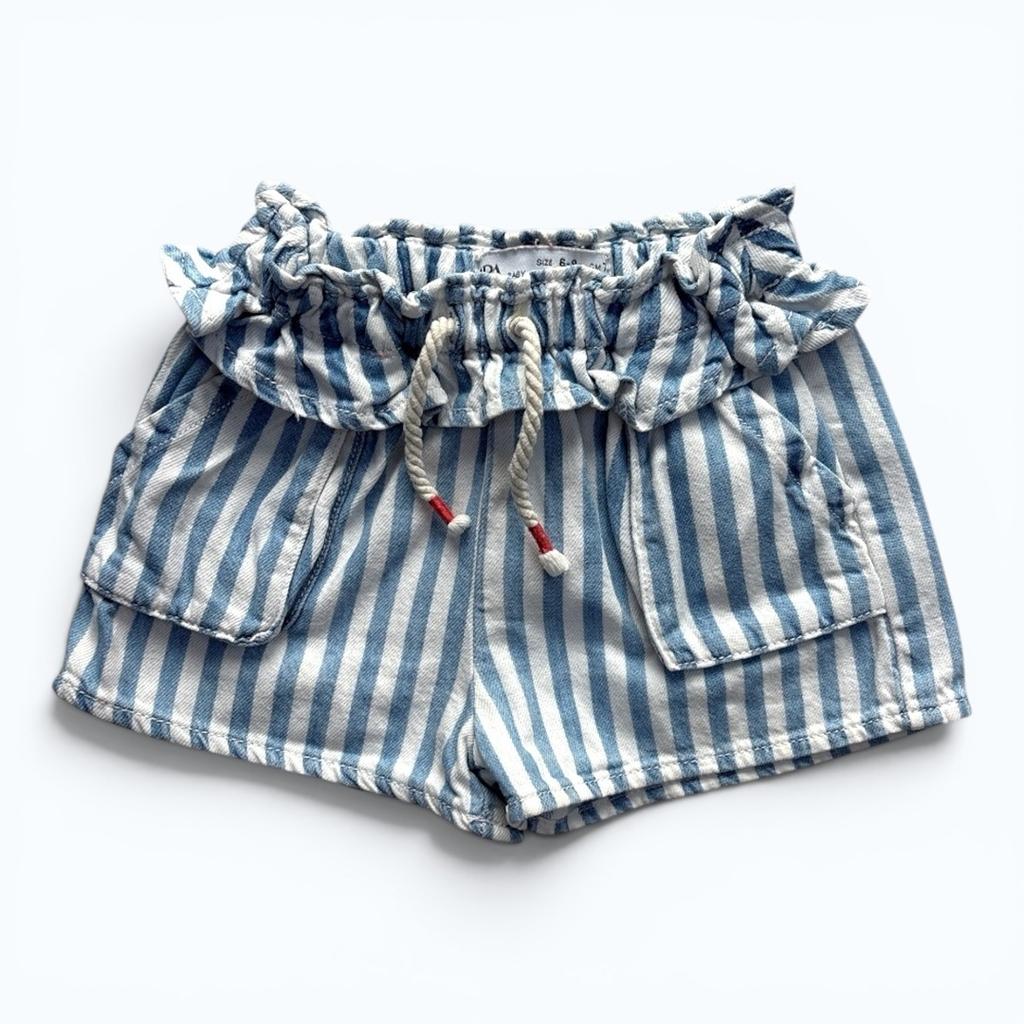 Short Zara -9 mois -74 cm- Bleu - État : Excellent