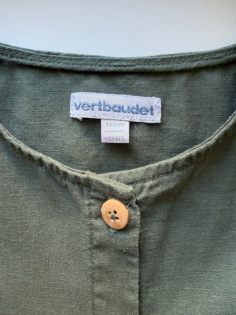 Robe Courte Vertbaudet - 10 Ans - Kaki - État : Excellent