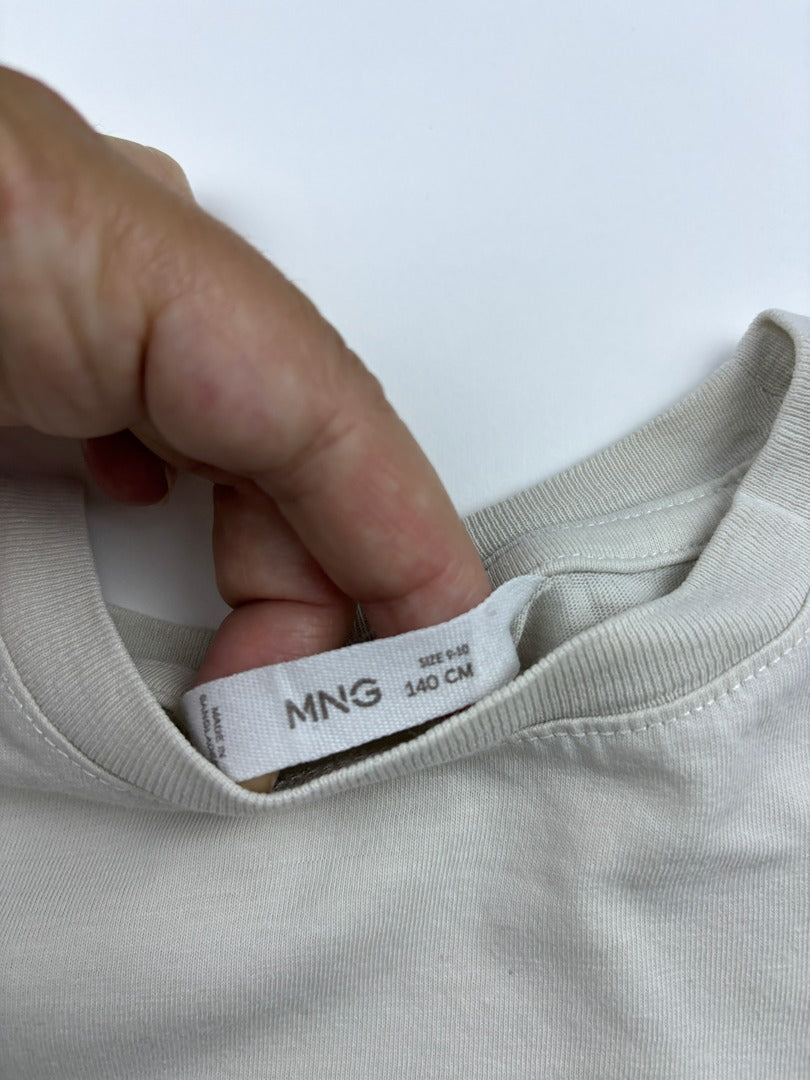 T-shirt Mango - 10 Ans - Crème - État : Excellent