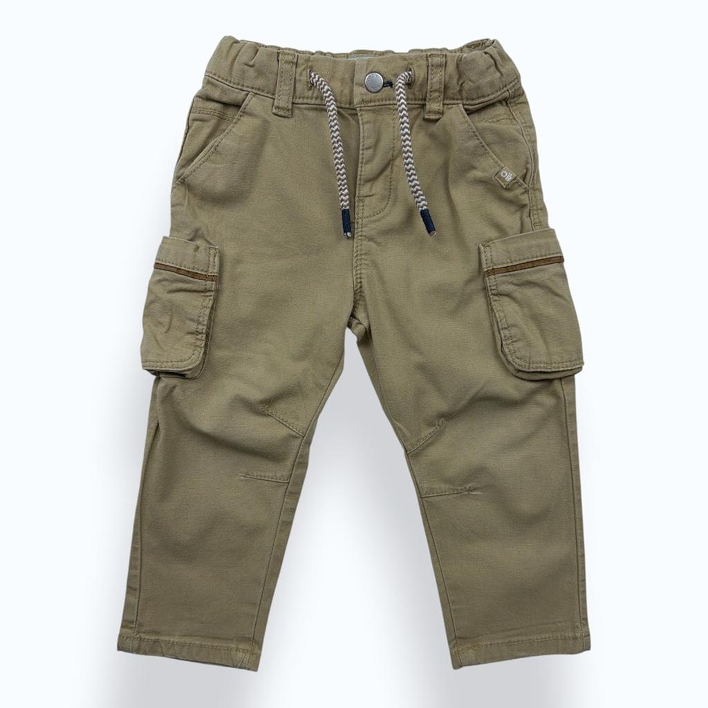Pantalon Cargo Obaïbi - 12 Mois - Beige - État : Excellent