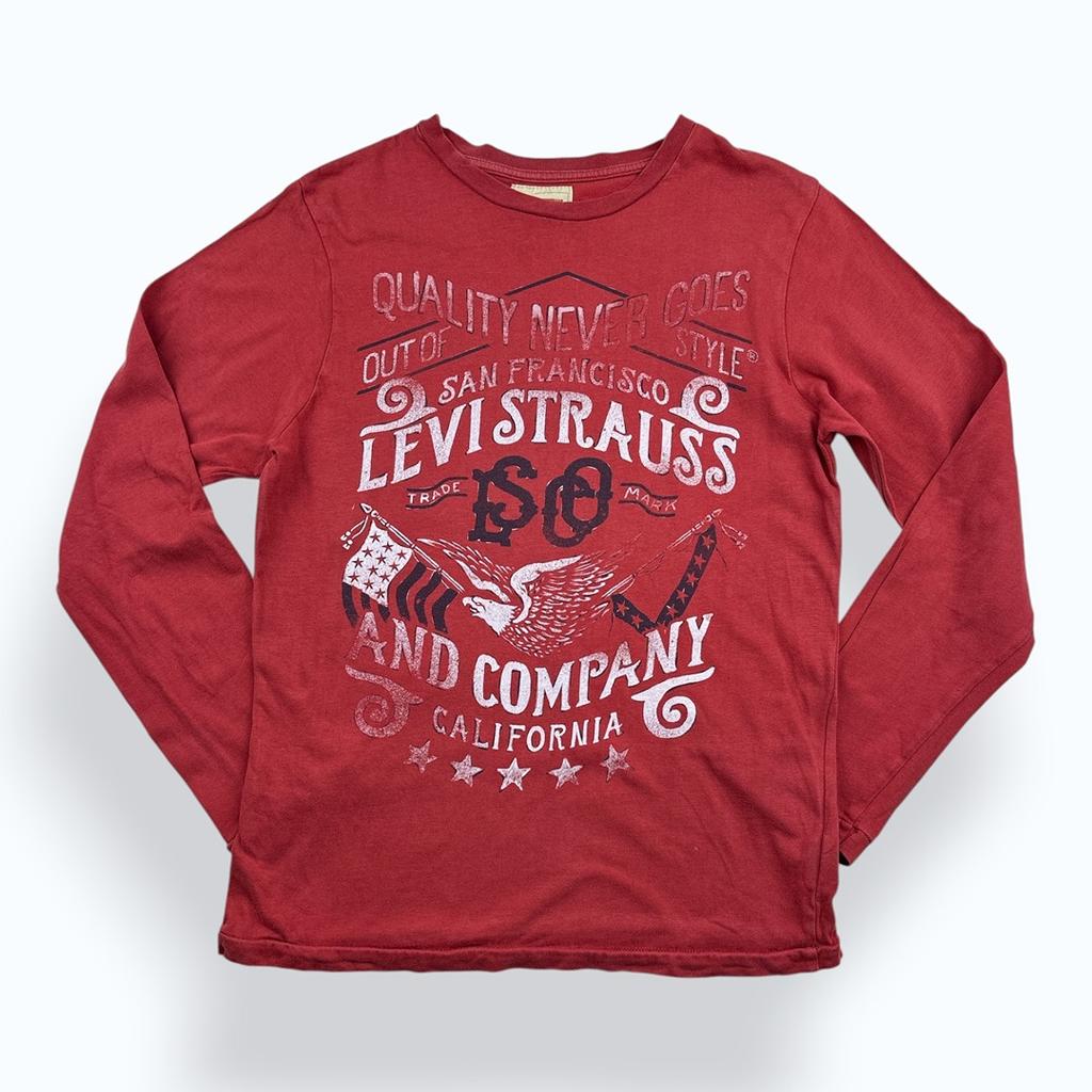 T-shirt manches longues Levi's - 14 ans - Rouge - État : Excellent