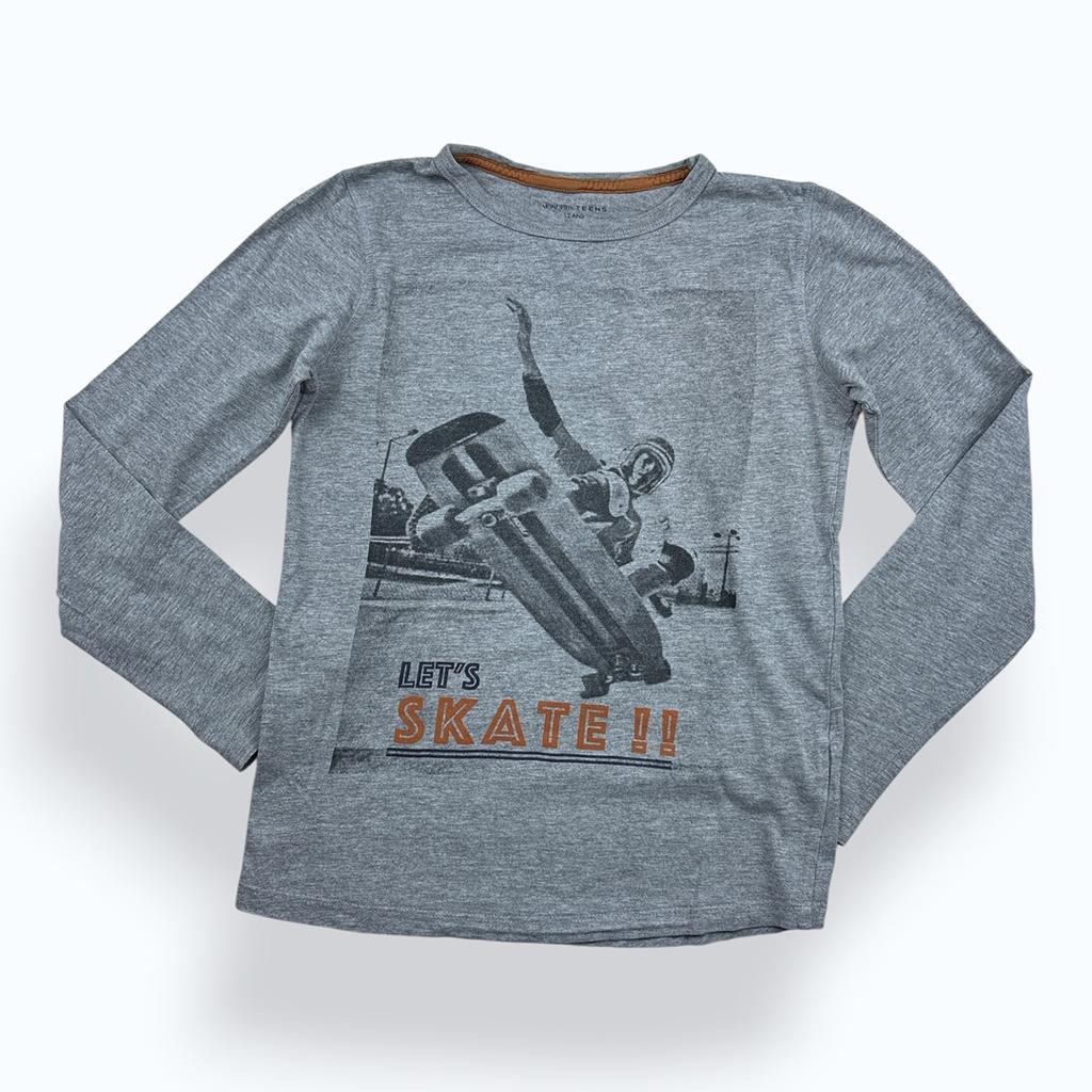 T-shirt Monoprix - 12 Ans - Gris - État : Excellent