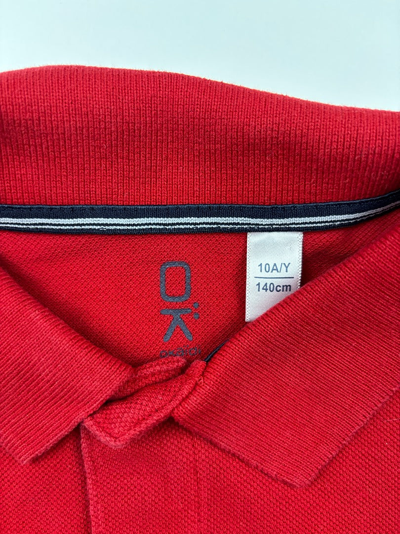 Polo Okaïdi - 10 ans - Rouge - État : Excellent