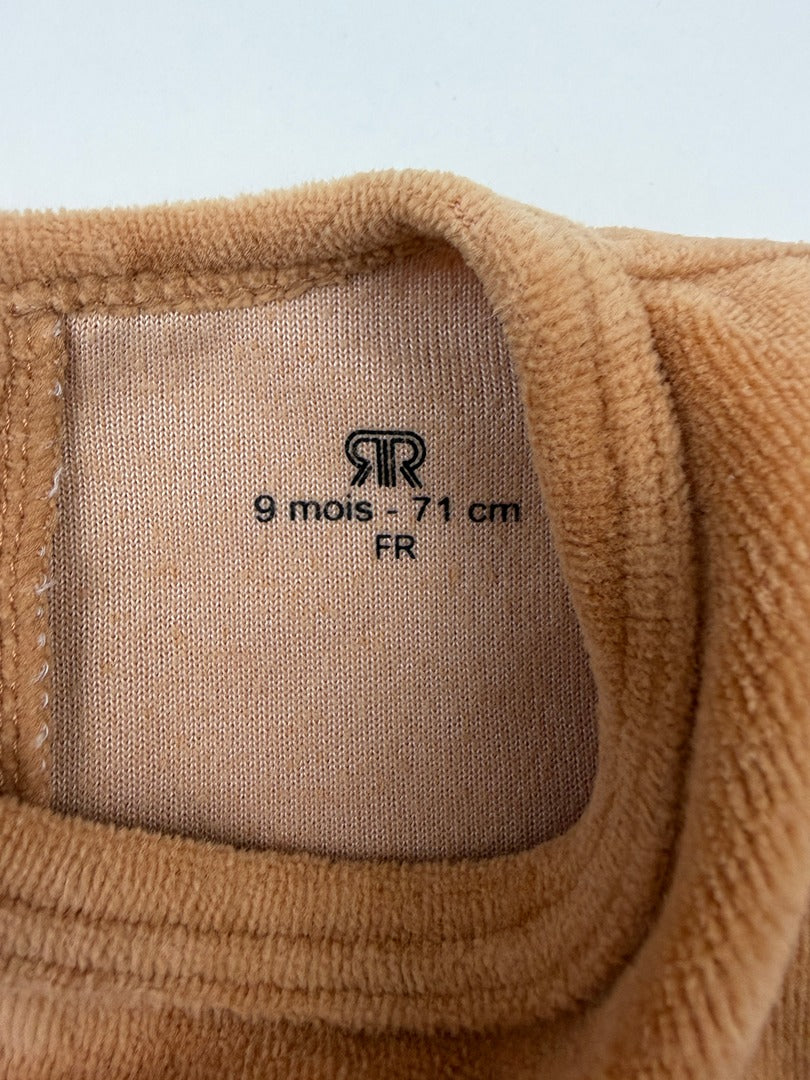 Grenouillère La Redoute - 9 mois - Orange - État : Excellent