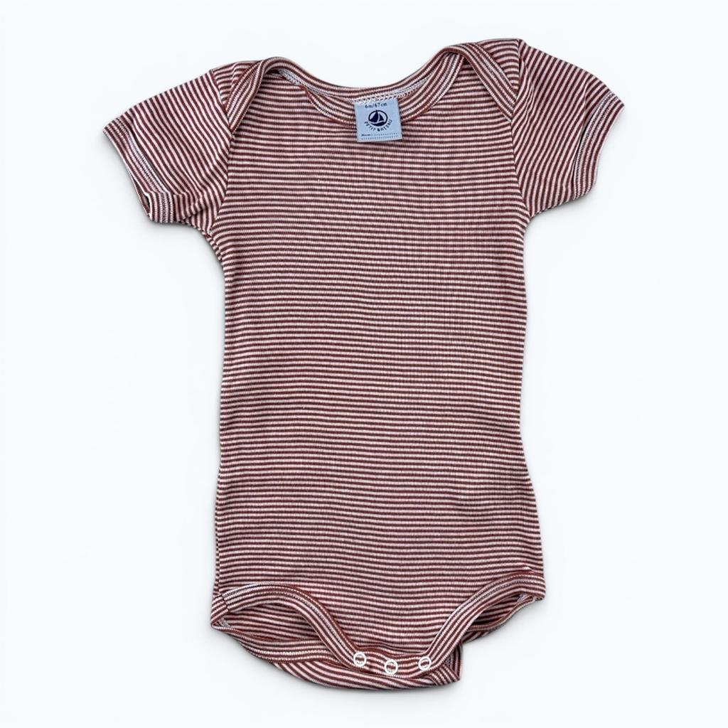 Body Petit Bateau - 6 Mois - Bordeaux - État : Excellent