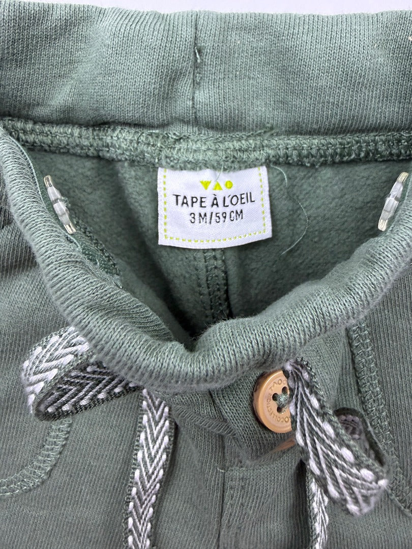 Pantalon Tape à l'œil - 3 Mois - Kaki - État : Excellent