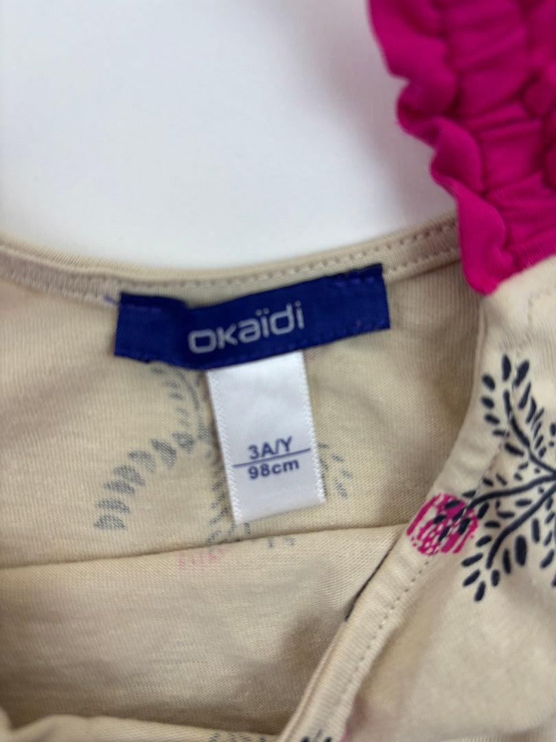 Combishort Okaïdi - 3 ans - Beige - État : Excellent