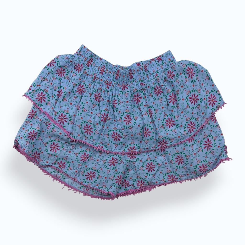 Jupe short La Compagnie Des Petits - 10 Ans - Bleu Clair - État : Excellent
