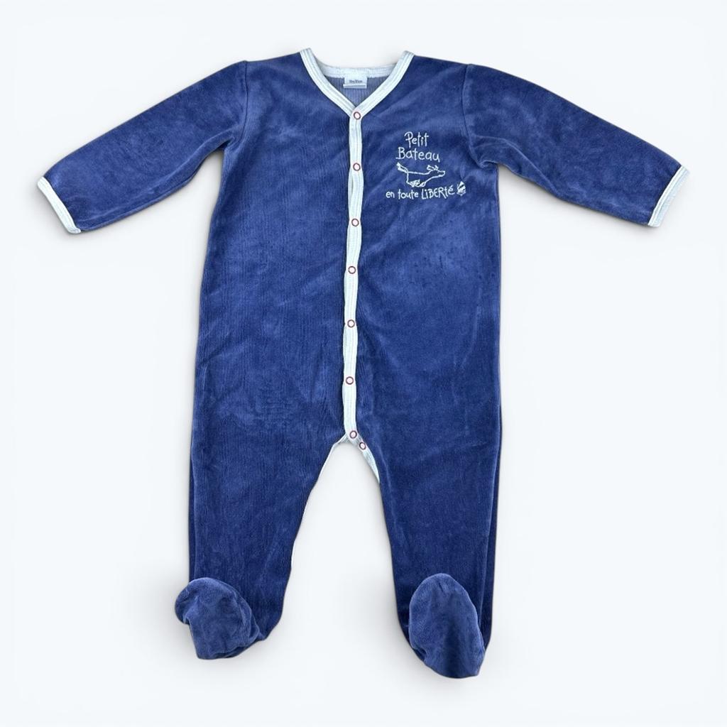 Pyjama Petit Bateau - 18 mois - Bleu - État : Excellent
