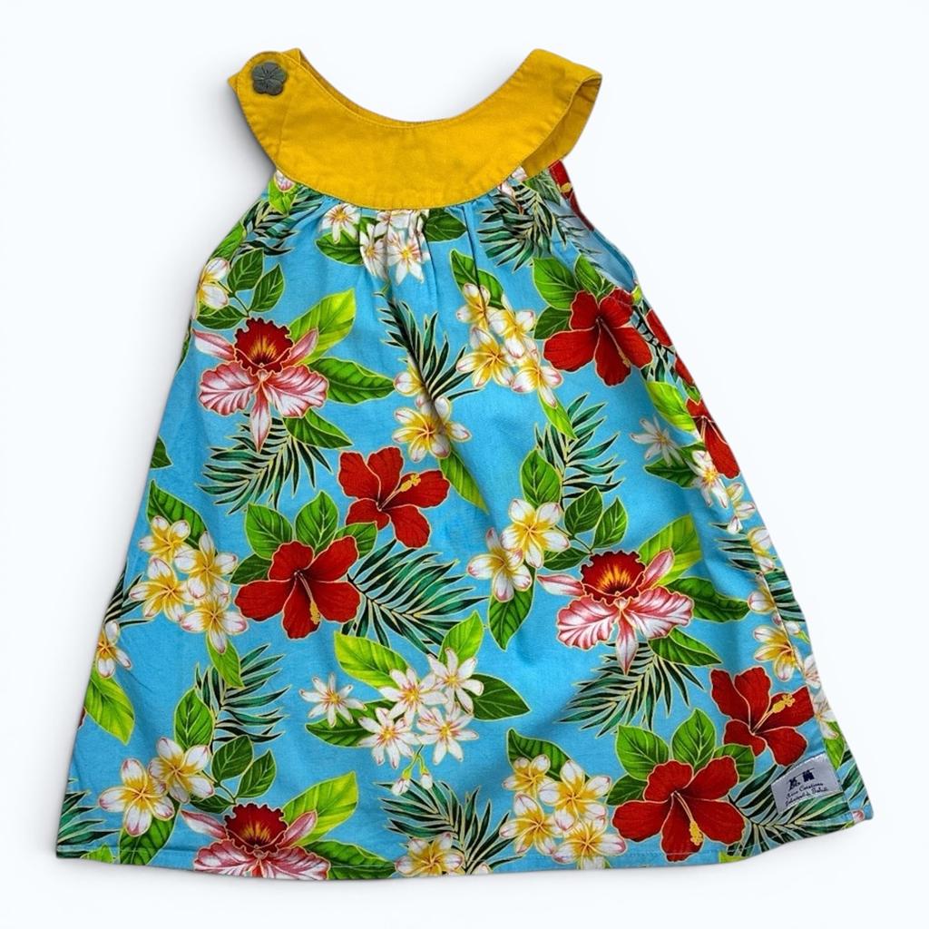 Robe Tahiti - 2 ans - Bleu - État : Excellent