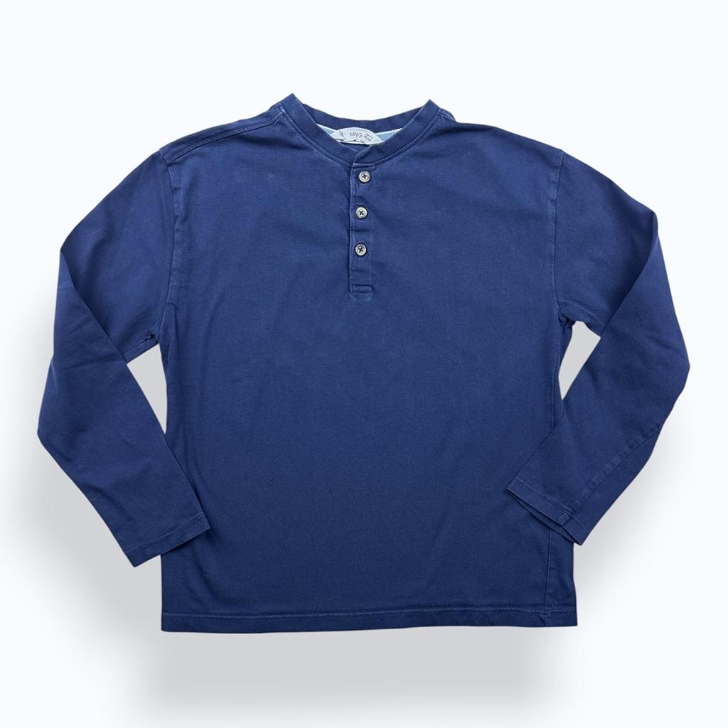T-shirt manches longues Mango - 10 ans - Bleu - État : Excellent