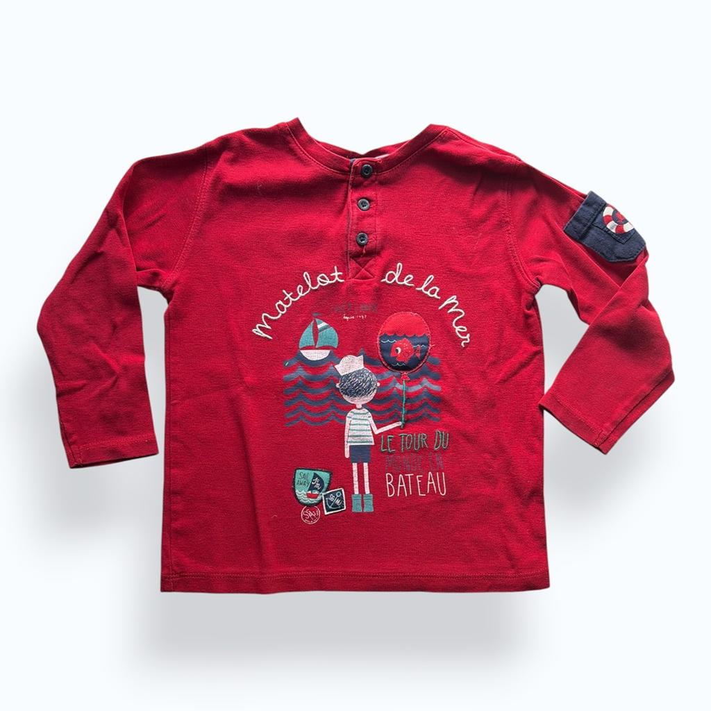 T-shirt Sergent Major - 4 Ans - Rouge - État : Excellent