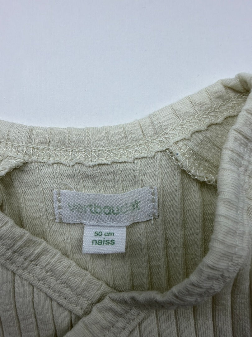 Body Vertbaudet - Naissance 50cm - Crème - État : Excellent