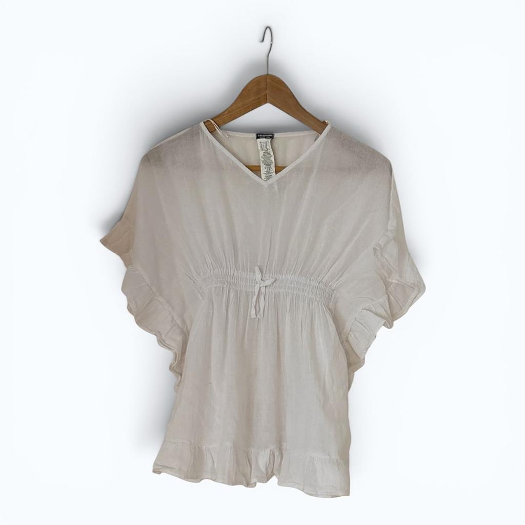 Tunique de plage Calzedonia blanche 2-4 ans