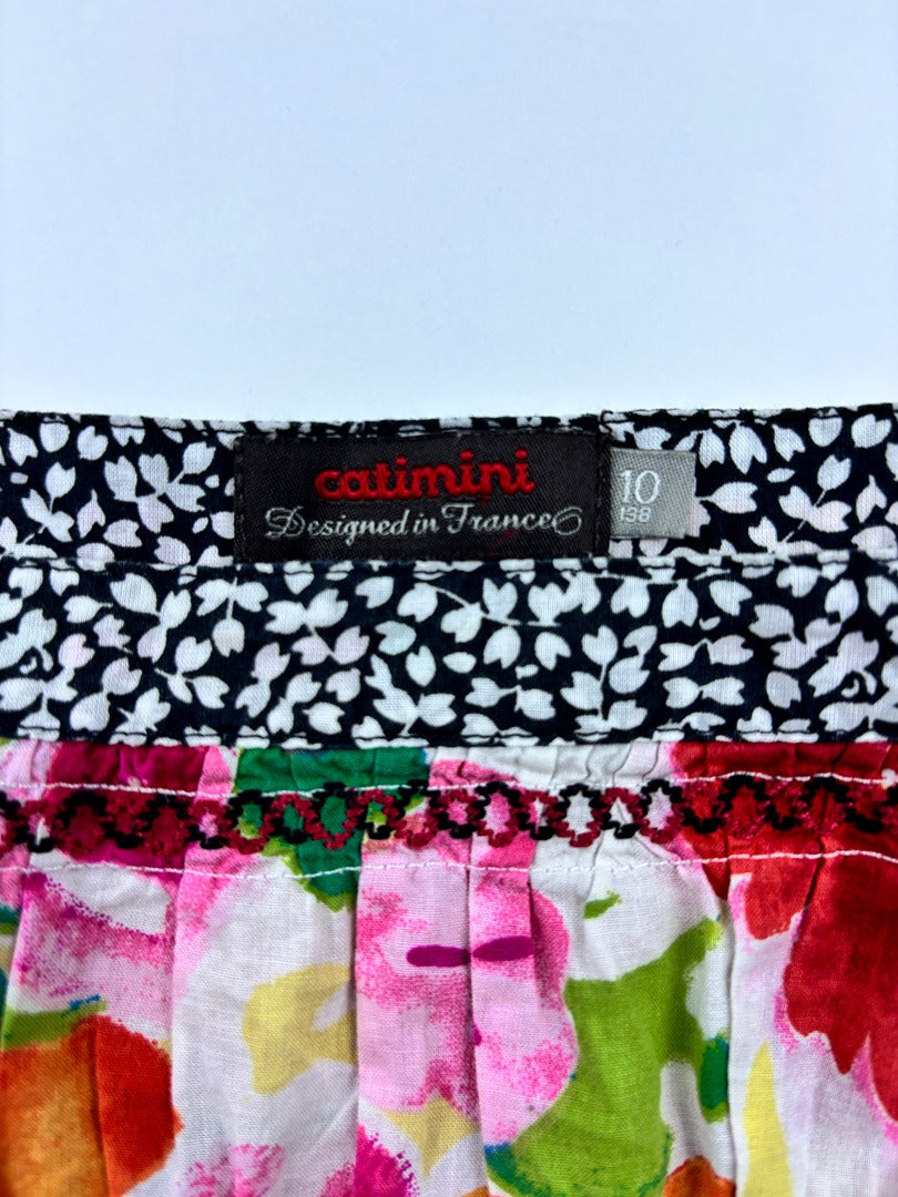 Tunique Catimini - 10 Ans - Noir/fuchsia - État : Excellent