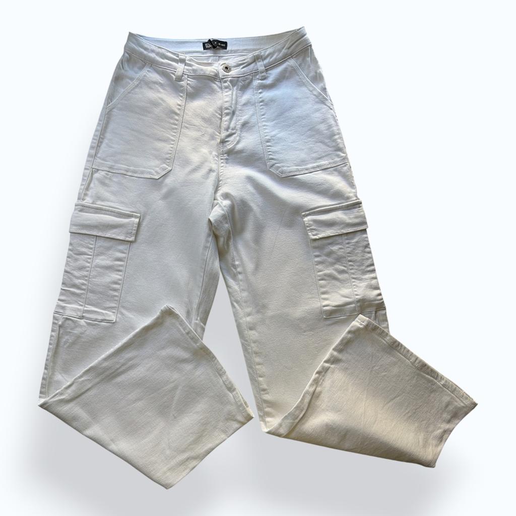 Pantalon cargo Ikks - Fr 32 (14-16 ans) - Blanc - État : Très bon état