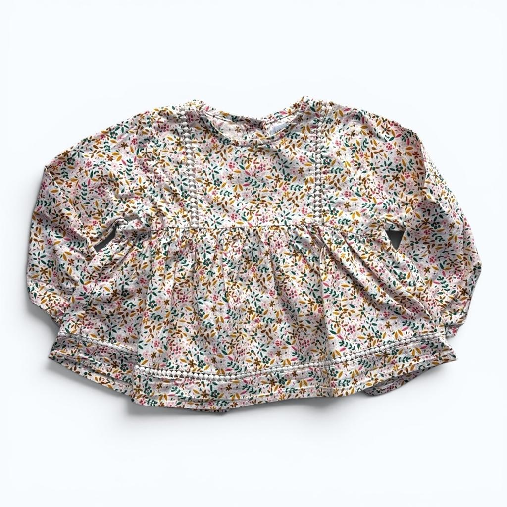 Blouse Vertbaudet - 24 mois - Blanc - État : Excellent