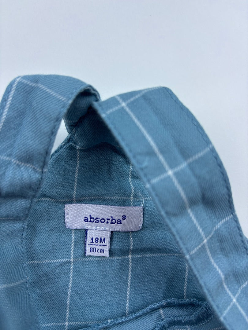 Salopette Absorba - 18 mois - Bleu - État : Excellent