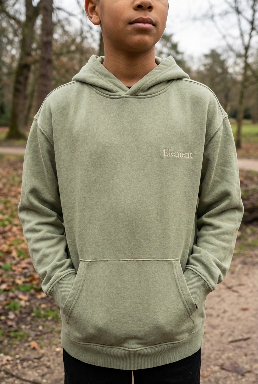 Sweat À Capuche Element - 12 Ans - Vert - État : Excellent